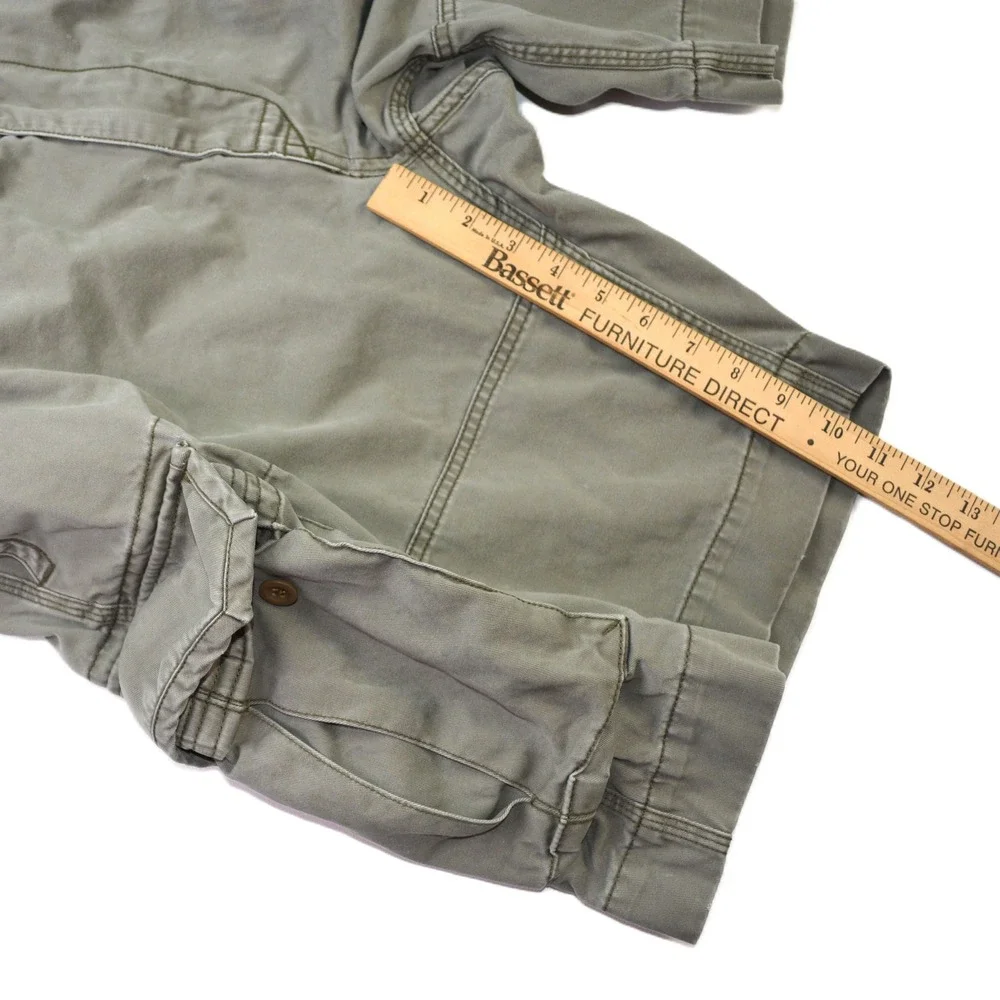 Polo Ralph Lauren Mens 38 Cargo Shorts Gray Classic Chino Cotton Utility